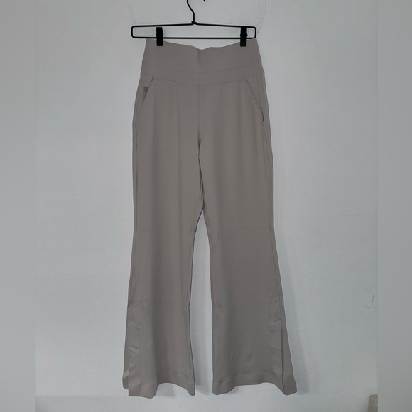 Athleta Venice HR Wide Leg Slit Pant XS Cream - Picture 2 of 11